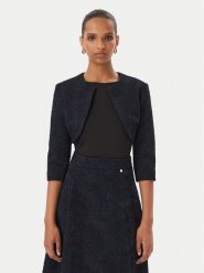 Rinascimento Bolerko CFC0130375003 Granatowy Regular Fit. Niebieskie żakiety damskie Rinascimento, l, bez wzorów, z syntetyku. Za 414.99 zł.