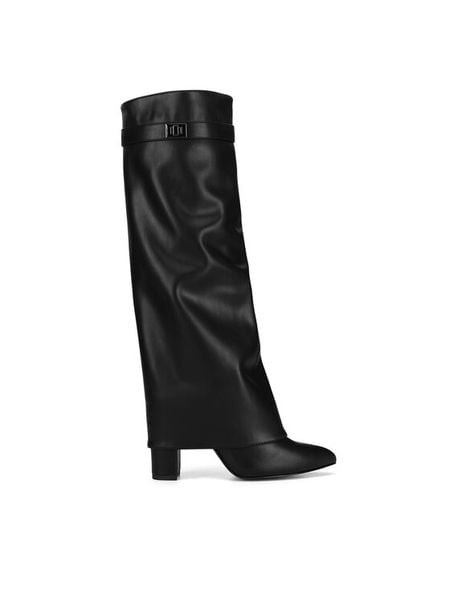 DeeZee Kozaki CEO-HY316-1 Czarny. Czarne kozaki damskie DeeZee, z materiału, bez obcasa, na słupku. Za 249.99 zł.