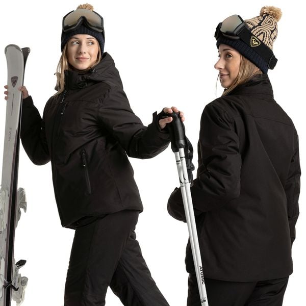 Kurtka narciarska damska KADVA Edge X Jacket. Czarne kurtki damskie KADVA, na jesień, l, bez wzorów, z materiału, bez kaptura, narciarskie. Za 219.99 zł.