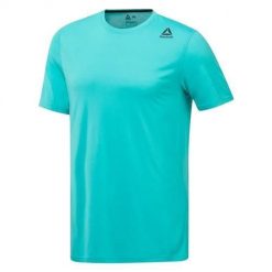 Koszulka treningowa męska Reebok Supremium 20 T. Niebieskie koszulki sportowe męskie Reebok, m, bez wzorów, bez kołnierzyka, bez ramiączek, do biegania. Za 203.00 zł.