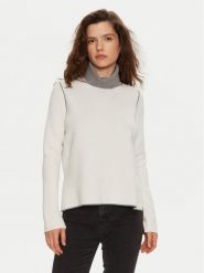 Deha Golf D12814 Biały Regular Fit. Białe swetry damskie Deha, s, bez wzorów, z syntetyku, bez kołnierzyka, bez ramiączek, bez kaptura. Za 359.99 zł.