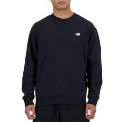 Bluza sportowa męska New Balance MT41510BK. Czarne bluzy męskie New Balance, l, bez wzorów, z materiału, bez kaptura. Za 325.00 zł.