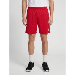 Szorty Hummel. Czerwone szorty sportowe damskie Hummel, bez wzorów, z materiału, sportowe, do piłki nożnej. Za 127.00 zł.