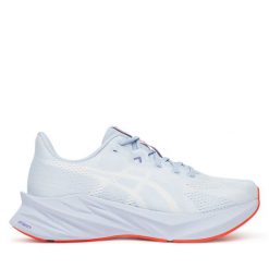 Buty do biegania Asics. Niebieskie obuwie sportowe damskie Asics, bez wzorów, do biegania. Za 589.99 zł.