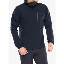 Kurtka softshell męska Rab Borealis Alpine Hoody. Niebieskie kurtki męskie RAB, m, bez wzorów, z softshellu, sportowe, bez kaptura. Za 404.99 zł.