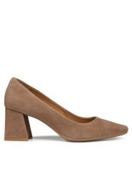 Geox Czółenka D Giselda D36VCA 00021 C6372 Brązowy. Brązowe czółenka damskie Geox, bez wzorów, ze skóry, bez obcasa, bez zapięcia. Za 349.99 zł.