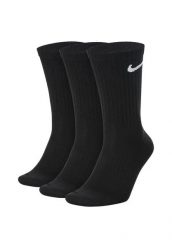 Męskie Lekkie Skarpetki Na Co Dzień (zestaw 3 Sztuk). Czarne skarpety męskie Nike, bez wzorów, z bawełny. Za 49.00 zł.