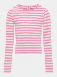 Kids ONLY Bluzka Heidi 15317871 Różowy Regular Fit. Czerwone t-shirty i topy dla dziewczynek Kids Only, bez wzorów, z bawełny, bez ramiączek. Za 69.99 zł.