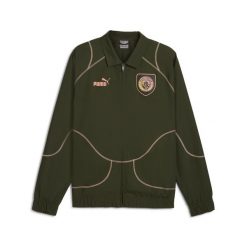 Męska kurtka dresowa ftblSTATEMENT Manchester City PUMA Myrtle Poppy Pink Green. Czerwone kurtki sportowe męskie Puma, m, z aplikacjami, z dresówki, do biegania. W wyprzedaży za 215.00 zł.