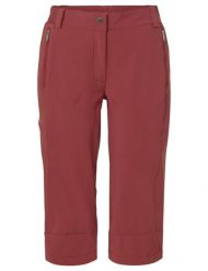 Spodnie damskie Farley Stretch Capri III. Czerwone spodnie materiałowe damskie Vaude, bez wzorów, z materiału. Za 429.00 zł.