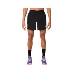 Szorty Asics 7. Niebieskie krótkie spodenki sportowe męskie Asics, bez wzorów, tenisowe. Za 204.00 zł.