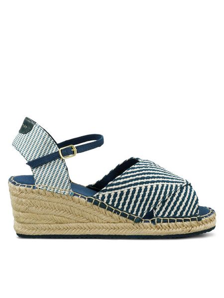 Gant Espadryle 30569949 Niebieski. Niebieskie sandały damskie GANT, bez wzorów, z materiału, bez obcasa, bez zapięcia. Za 229.99 zł.