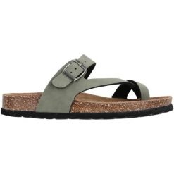 Sandały damskie Cruz Hardinsburg. Czarne klapki damskie CRUZ, bez wzorów, z materiału, eleganckie, bez obcasa. Za 195.50 zł.