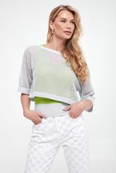 Sweter + top damski LIU JO. Swetry damskie Liu Jo, xs, bez wzorów, bez kołnierzyka, bez ramiączek, bez kaptura. W wyprzedaży za 594.30 zł.