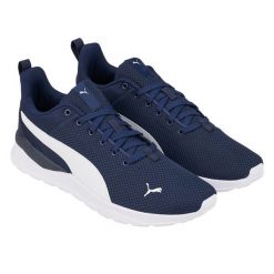 Trampki Unisex Dla Dorosłych Anzarun Lite. Białe obuwie sportowe damskie Puma, bez wzorów, sportowe, bez zapięcia. Za 364.99 zł.