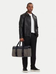 Calvin Klein Torba weekendowa Mixed Emblem Aop LV04D3379G Beżowy. Brązowe torby na ramię męskie Calvin Klein, bez wzorów, z materiału, na ramię. Za 649.99 zł.