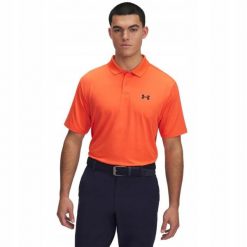 T-Shirt Męski Koszulka Polo Under Armour Tech Polo. Brązowe koszulki polo męskie Under Armour, m, bez wzorów, sportowe, bez ramiączek. Za 169.99 zł.