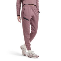 Damskie spodnie dresowe Under Armour Unstoppable Flc Jogger-BRN. Brązowe spodnie dresowe damskie Under Armour, xs, bez wzorów, z dresówki. Za 430.40 zł.