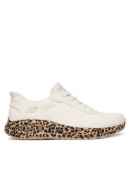 Skechers Sneakersy BOBS Sport Squad Chaos - Daily Prowl 117246/WHT Biały. Białe obuwie sportowe damskie Skechers, bez wzorów, z materiału. Za 277.99 zł.