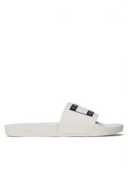 Tommy Jeans Klapki Pool Ess EM0EM01191 Biały. Białe klapki męskie Tommy Jeans, z jeansu. Za 189.99 zł.