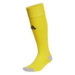 Getry piłkarskie Adidas Milano 23. Żółte legginsy sportowe męskie Adidas, bez wzorów, z elastanu, do piłki nożnej. Za 32.89 zł.