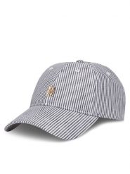 Tommy Hilfiger Czapka z daszkiem Premiu Beach AW0AW17141 Niebieski. Niebieskie czapki i kapelusze damskie Tommy Hilfiger, bez wzorów, ze lnu. Za 129.99 zł.