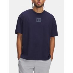 T-Shirt Męski Sportowy Under Armour Hw Os Sm Box. Niebieskie t-shirty męskie Under Armour, m, bez wzorów, sportowe, bez kołnierzyka. W wyprzedaży za 76.11 zł.