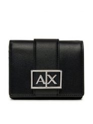 Armani Exchange Portfel XW000360 AF12039 UC001 Czarny. Czarne portfele damskie Armani Exchange, bez wzorów, z materiału. Za 329.99 zł.