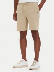 Gant Szorty sportowe 2009027 Beżowy Regular Fit. Brązowe krótkie spodenki sportowe męskie GANT, l, bez wzorów, z bawełny. Za 379.99 zł.