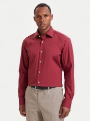 BOSS Koszula 50473265 Czerwony Regular Fit. Czerwone koszule męskie Boss, m, bez wzorów, z bawełny, biznesowe, bez kołnierzyka, bez ramiączek. Za 399.99 zł.
