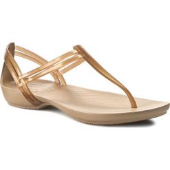 Sandały CROCS - Isabella T-Strap 202467 Bronze. Klapki damskie marki Crocs. W wyprzedaży za 149.00 zł.