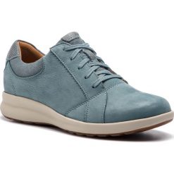 Półbuty CLARKS - Un Adorn Lace 261402444 Blue Grey. Półbuty damskie marki Clarks. Za 429.00 zł.