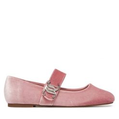 Baleriny Juicy Couture. Czerwone baleriny damskie Juicy Couture, bez wzorów, bez obcasa. Za 179.99 zł.