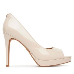 Sandały Nine West. Żółte sandały damskie Nine West, bez wzorów, bez obcasa, na płaskiej podeszwie, bez zapięcia. Za 119.99 zł.