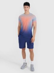 Spodenki treningowe męskie 4F x Robert Lewandowski 4F RL9SSS25TFSHM1201. Niebieskie szorty męskie 4f, m, bez wzorów, z elastanu. Za 137.99 zł.