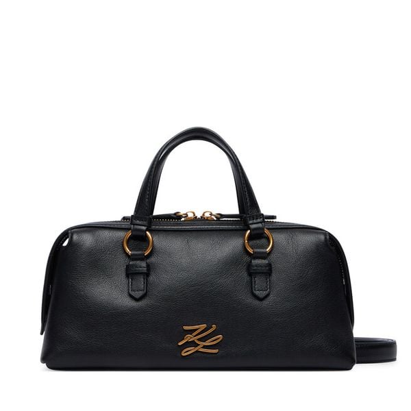 Torebka KARL LAGERFELD. Czarne torebki do ręki damskie KARL LAGERFELD, bez wzorów, klasyczne, bez dodatków. Za 1,299.00 zł.