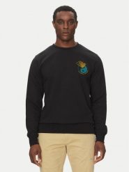 Quiksilver Bluza EQYFT05055 Czarny Regular Fit. Czarne bluzy męskie Quiksilver, l, bez wzorów, z bawełny, bez kaptura. Za 119.99 zł.