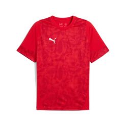 Koszulka treningowa Puma Cup. Niebieskie koszulki sportowe męskie Puma, l, bez wzorów, z materiału, bez kołnierzyka, bez ramiączek, na fitness i siłownię. Za 152.00 zł.