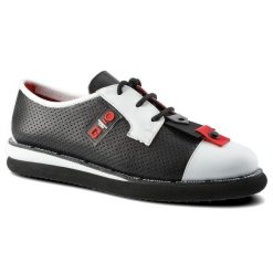 Półbuty damskie Lanqier, wykonane z materiału o gładkiej powierzchni z perforacjami z klasycznym sznurowaniem kontrastowym gumowym noskiem, czarne, 4. Białe półbuty damskie Lanqier, bez wzorów, z gumy, klasyczne, bez obcasa, bez zapięcia. Za 279.00 zł.