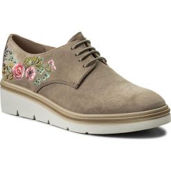 Oxfordy HISPANITAS - Ibiza HV86924 Taupe. Brązowe półbuty damskie Hispanitas, z materiału. W wyprzedaży za 299.00 zł.