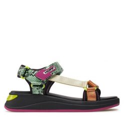 Sandały HOFF. Zielone sandały damskie HOFF, bez wzorów, bez obcasa, na płaskiej podeszwie, bez zapięcia. Za 279.99 zł.