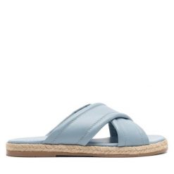 Espadryle Lasocki. Niebieskie espadryle damskie Lasocki, bez wzorów, bez obcasa, bez zapięcia. Za 179.99 zł.