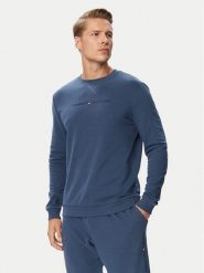 Tommy Hilfiger Bluza UM0UM03666 Niebieski Regular Fit. Niebieskie bluzy męskie Tommy Hilfiger, m, bez wzorów, z syntetyku, bez kaptura. Za 289.99 zł.