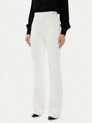 Elisabetta Franchi Spodnie materiałowe PA-030-46E2-V250 Biały Regular Fit. Białe spodnie materiałowe damskie Elisabetta Franchi, bez wzorów, z materiału. Za 829.99 zł.