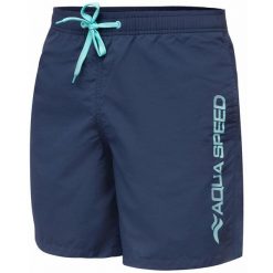 Spodenki kąpielowe męskie Aqua Speed Owen. Niebieskie kąpielówki męskie Aqua-Speed, m, bez wzorów. Za 79.99 zł.
