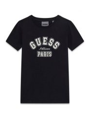 Guess T-Shirt J6RI41 J1314 Czarny Regular Fit. Czarne t-shirty i topy dla dziewczynek Guess, z aplikacjami, z bawełny, bez ramiączek. Za 119.99 zł.
