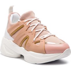 Sneakersy LIU JO - Jog 07 B19037 TX038 Peach 31406. Czerwone półbuty damskie Liu Jo, bez wzorów, z materiału, bez obcasa, na płaskiej podeszwie, bez zapięcia. W wyprzedaży za 439.00 zł.