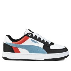 Buty damskie sportowe Puma CAVEN 2.0 BLOCK. Białe obuwie sportowe damskie Puma, bez wzorów, z gumy, trekkingowe. Za 158.00 zł.