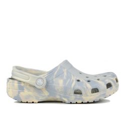 Klapki damskie sportowe Crocs CLASSIC MARBLED CLOG. Szare skarpety damskie Crocs, bez wzorów. W wyprzedaży za 169.00 zł.