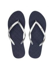Roxy Japonki ARJL100682 Srebrny. Szare klapki damskie Roxy, bez wzorów, z tworzywa sztucznego, bez obcasa. Za 39.99 zł.